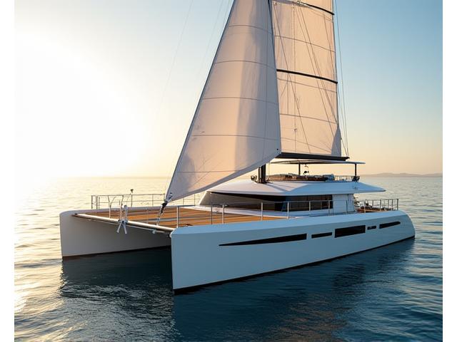 サンリーフ60フィートカタマラン、デッキからの眺め